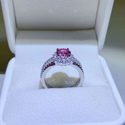 1 Carat Moissanite 925 Sterling Silver Ring 💜