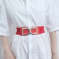 Jessica Anne Beauty Double D Buckle PU Belt