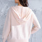 Cable Knit Long Sleeve Hooded Sweater