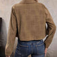 Collared Neck Button Front Jacket
