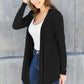 Basic Bae Full Size Open Front Long Sleeve Cover Up Cardigan