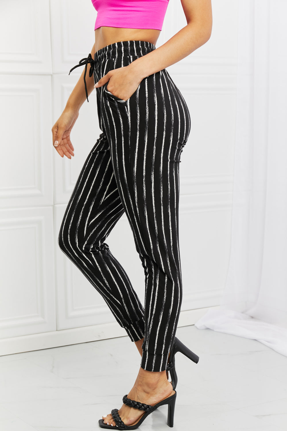 Leggings Depot Stay In Full Size Joggers *