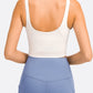 Deep V-Neck Crop Sports Bra in Assorted Colors
