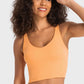 Deep V-Neck Crop Sports Bra in Assorted Colors