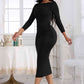 Amelia Ruched Boat Neck Midi Dress