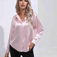 Collared Neck Buttoned Long Sleeve Shirt