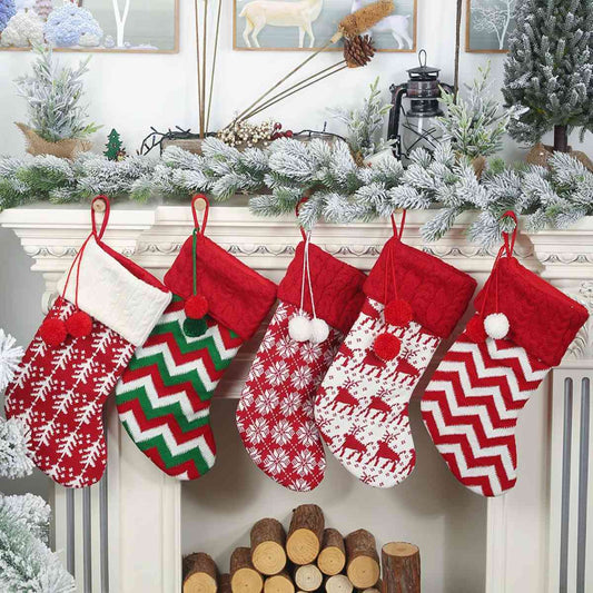 Christmas Stocking Hanging Widget in Assorted Styles 16.1" H x 7.5" W