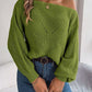 NotSoBasic Openwork Long Sleeve Sweater