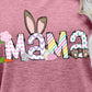 Seasonal Easter MAMA Graphic Round Neck T-Shirt