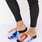 Forever Link Blue Multi Plush Open-Toe Sandals