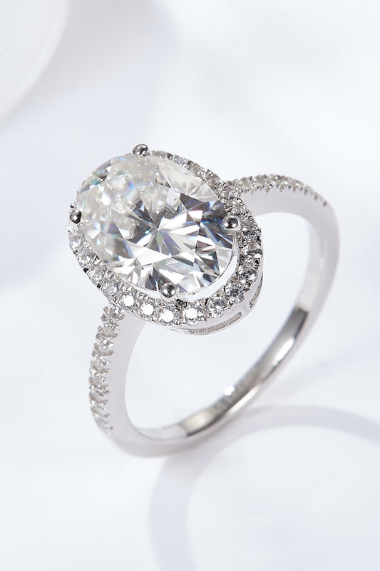 Women's 4.5 Carat Moissanite Halo Ring