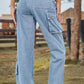 Mcklynn Loose Fit Long Jeans with Pockets