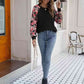 Floral Raglan Sleeve Round Neck Sweatshirt