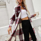 Outer Adventure Plaid Longline Shirt Jacket