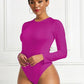 Women's Ava Round Neck Long Sleeve Bodysuit