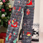 Christmas SANTA'S SLED Straight Leg Pants