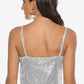 Women's Sequin Cropped Cami