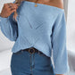 NotSoBasic Openwork Long Sleeve Sweater