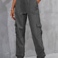 FIT RAGGED DENIM Buttoned High Waist Jeans with Pockets