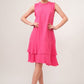 And The Why Washed Fringe Detail Tiered Dress