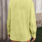 Button Up Dropped Shoulder Shirt