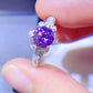 Women's 1 Carat Moissanite 925 Sterling Silver Ring
