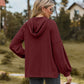 Full Size Cable-Knit Dropped Shoulder Hoodie