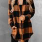 Plaid Snap Down Long Sleeve Jacket