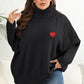 Plus Size Turtle Neck Long Sleeve Sweater