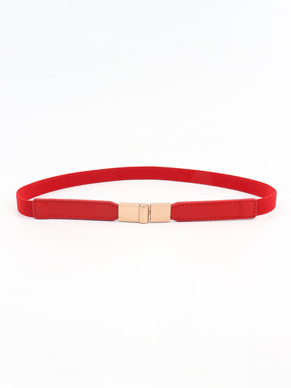 Women's PU Elastic Skinny Belt