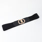 Women's D Buckle Elastic Belt