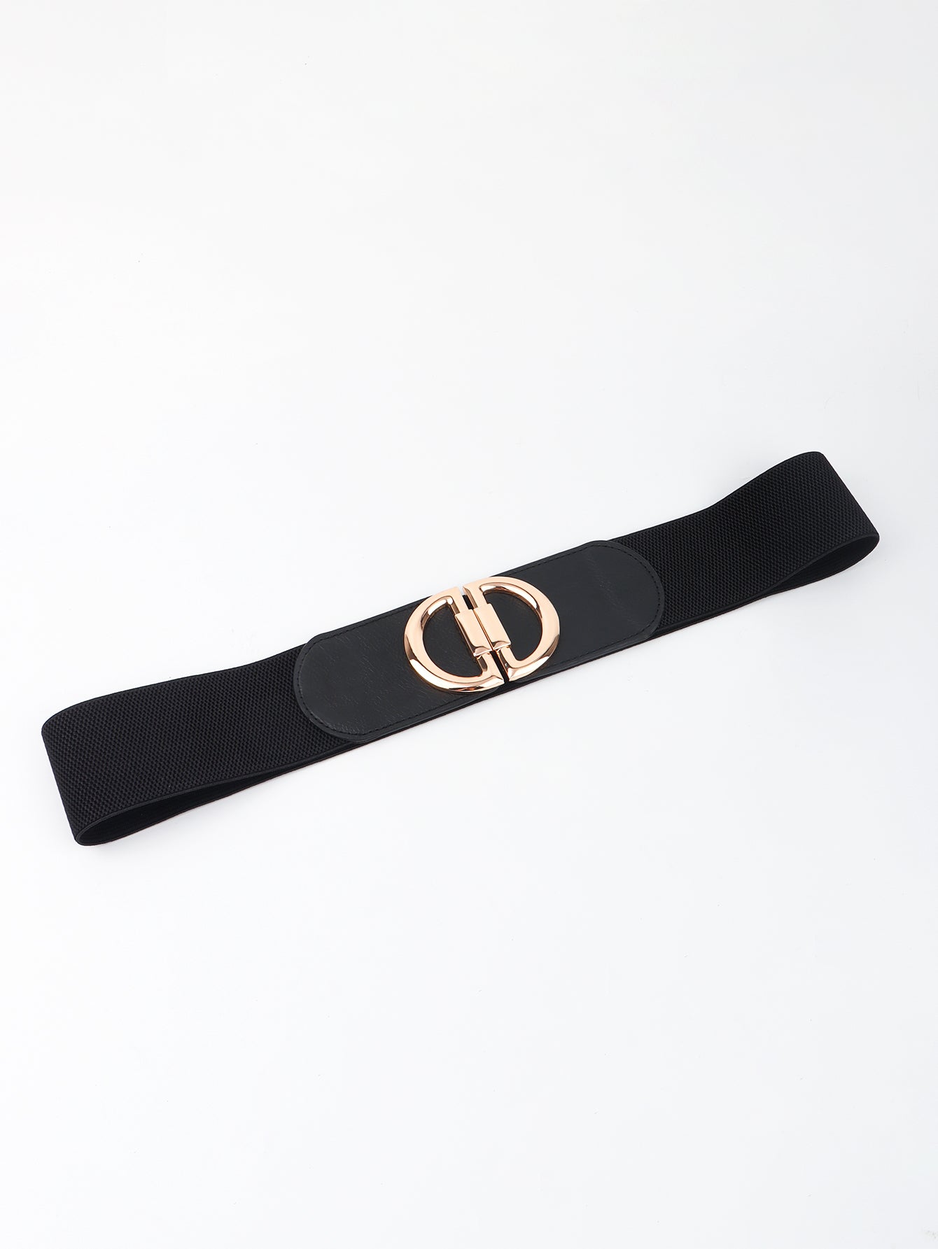 Women's D Buckle Elastic Belt