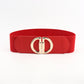 Women's D Buckle Elastic Belt