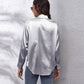 Button Up Collared Neck Long Sleeve Shirt