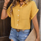 Textured Pocketed Button Up Shirt