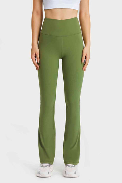 ChicBea Elastic Waist Flare Yoga Pants