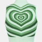 Heart Mock Neck Sweater Vest