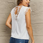 AMIEE LEAH V-Neck Lace Trim Tank Top