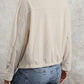 Zip Up Pocketed Collared Neck Dropped Shoulder Jacket