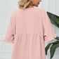 Peplum V-Neck Half Sleeve T-Shirt