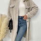 Adrien Planet Collared Neck Drop Shoulder Coat