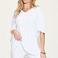 Basic Bae Full Size V-Neck Drop Shoulder Short Sleeve T-Shirt and Shorts Set