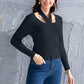 Halter Neck Long Sleeve Sweater