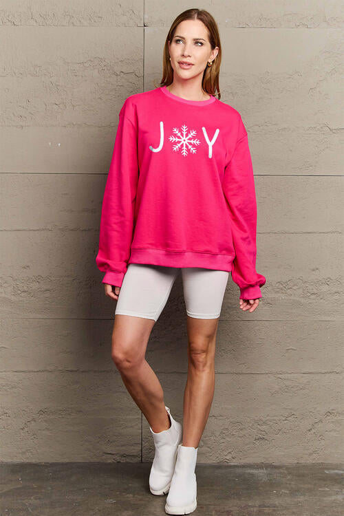 Simply Love Christmas Themed Full Size Graphic Long Sleeve Sweatshirt