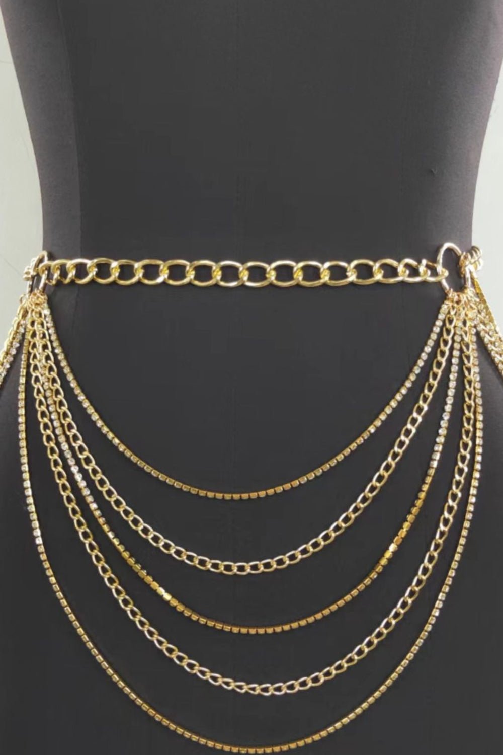 Halloween Multi-Layered Waist Chain with Rhinestones