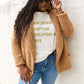 Simply Love Full Size COUNTDOWNS CHAMPAGNE RESOLUTIONS & CHEER Round Neck T-shirt