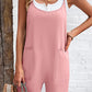 Spaghetti Strap Romper with Pockets