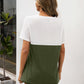 Women's Bryony Color Block V-Neck Short Sleeve Tee