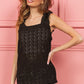 BiBi Eyelet Ruffle Wide Strap Tank - Brand BiBi