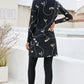 Women's BEACHIN' Floral Slit Long Sleeve Swim Dress and Leggings Set